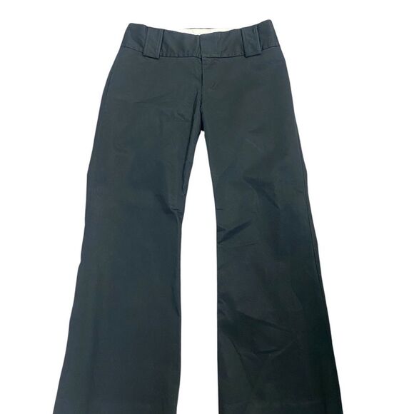 Banana Repulic 6 stretch pants black combed cotton flair cropped - Picture 2 of 6